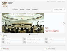 Tablet Screenshot of hessischer-landtag.de